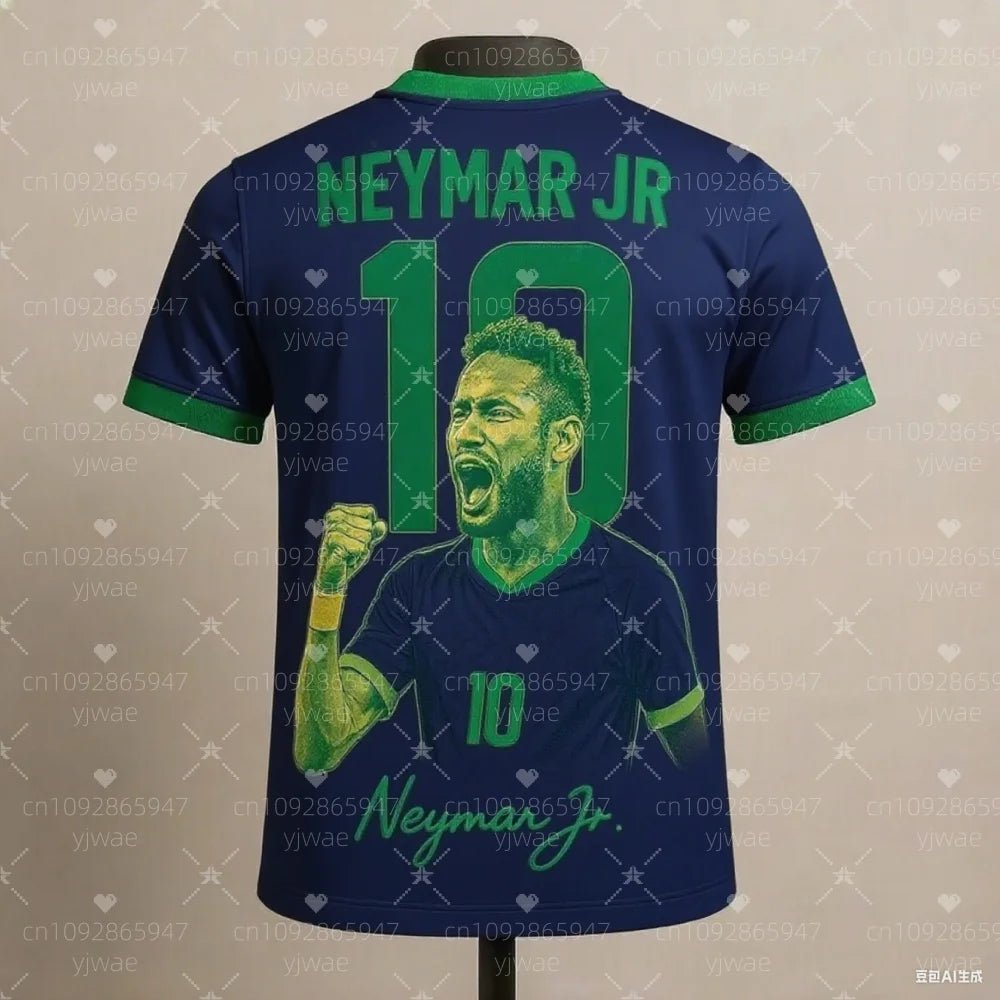 2025 summer Latest Neymar Fashion Superstar 3D Printed Men's Fan Commemorative T-shirt for Daily Comfort Sports Shirt - DeadLineStreet