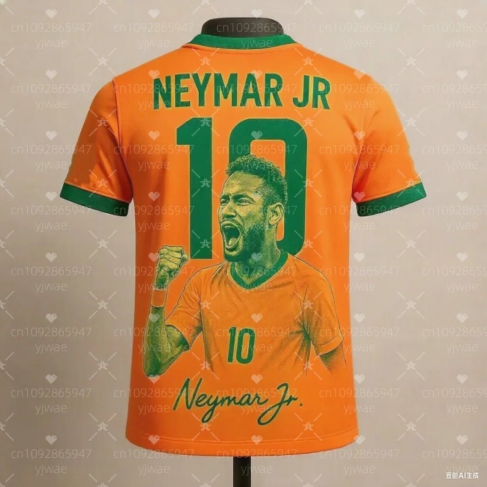 2025 summer Latest Neymar Fashion Superstar 3D Printed Men's Fan Commemorative T-shirt for Daily Comfort Sports Shirt - DeadLineStreet