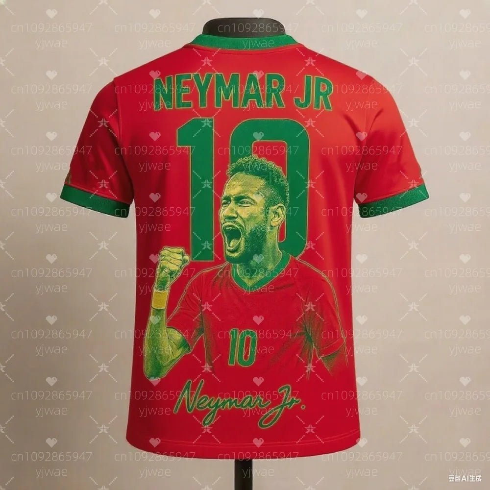 2025 summer Latest Neymar Fashion Superstar 3D Printed Men's Fan Commemorative T-shirt for Daily Comfort Sports Shirt - DeadLineStreet