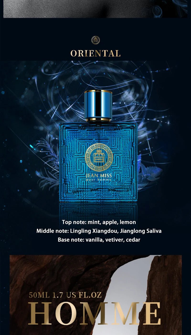 Ares Men's Perfume - 50ml, Fresh Light Fragrance, Woody Scent, Ideal for Daily Use ,Charming perfume, a must - have for a date - DeadLineStreet