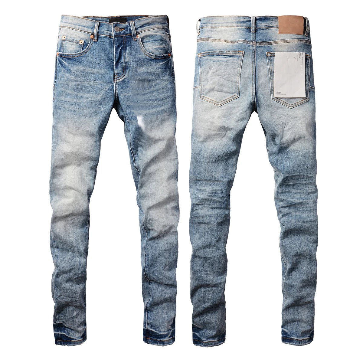 Light Blue Ripped American Jeans 9075 Brand Casual Pants - DeadLineStreet